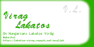 virag lakatos business card